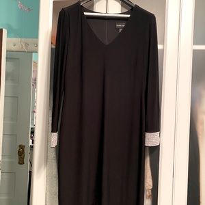 Frank Lyman Montreal LBD w rhinestone sleeves